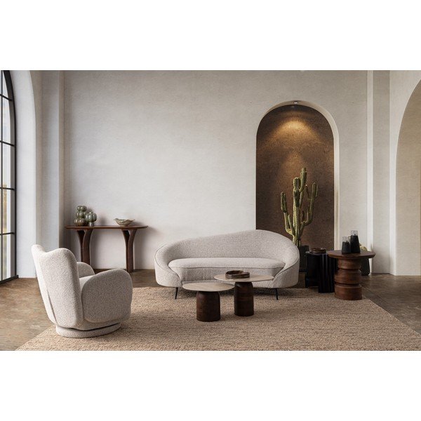 Světle šedé otočné křeslo Harper – Bizzotto-image-1