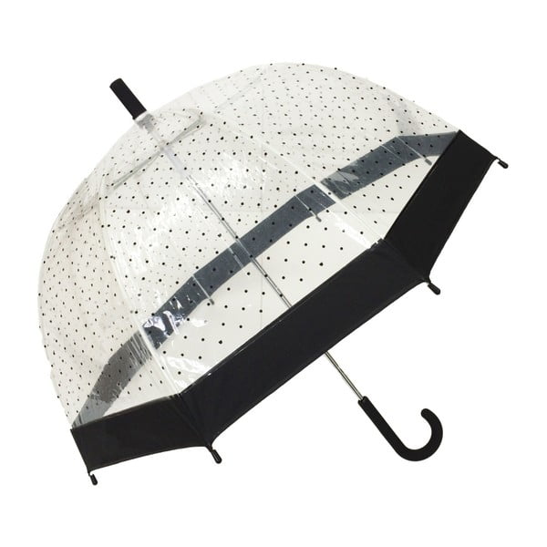 Transparentní deštník pro děti s černým lemem Ambiance Audrey, ⌀ 66 cm
