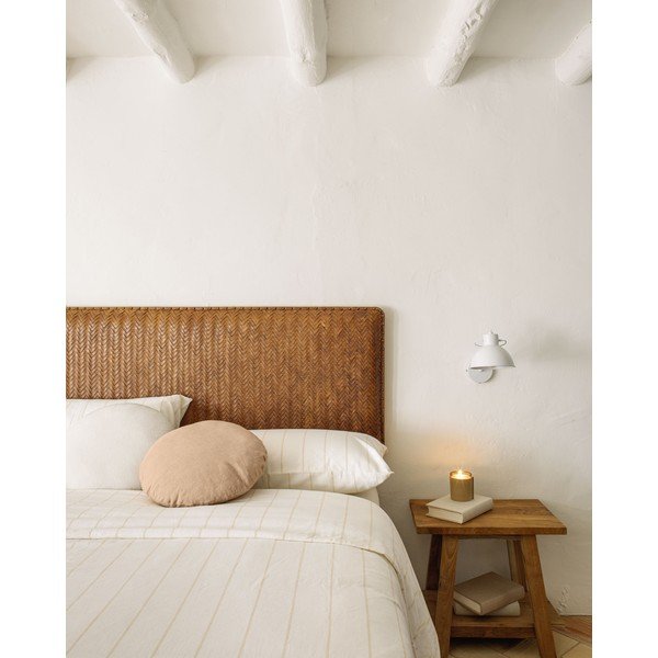 Hnědé kožené čelo postele 163x60 cm Natesa – Kave Home-image-3