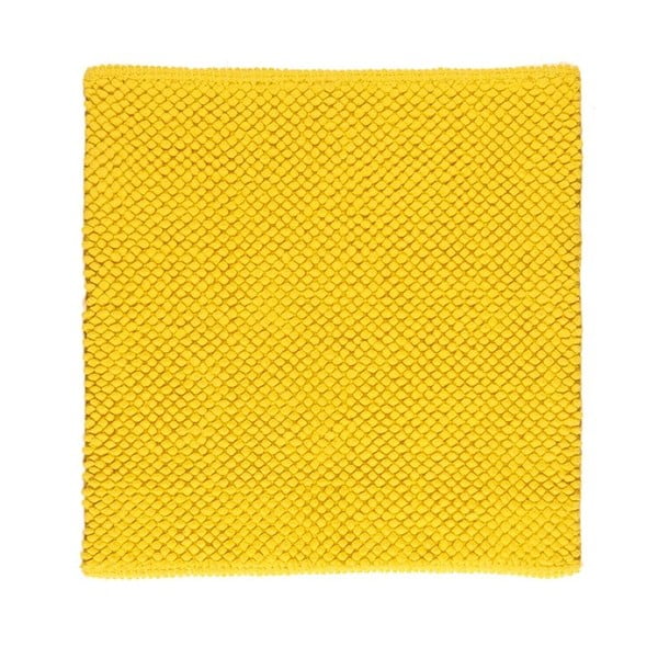 Koupelnová předložka Dotts Lemon Yellow, 60x60 cm