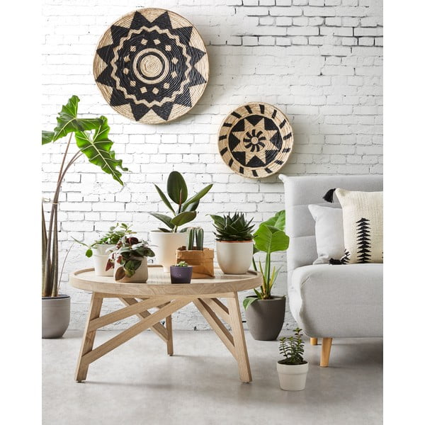 Konferenční stolek ze dřeva mindi Kave Home Thais, ø 80 cm-image-2