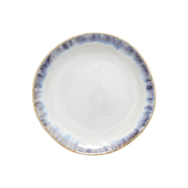 Bílý/modrý dezertní  talíř z kameniny ø 15 cm Brisa – Costa Nova