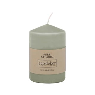 Tyrkysově modrá svíčka Eco candles by Ego dekor Top, doba hoření 25 h