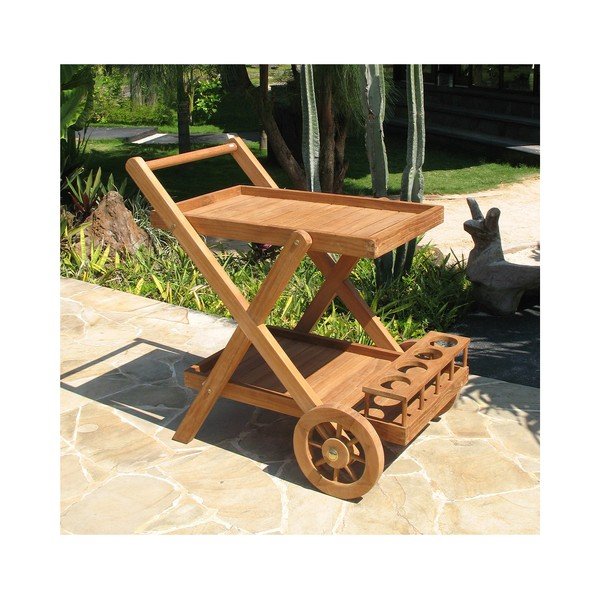 Servírovací stolek z teakového dřeva Santiago Pons Troll-image-2