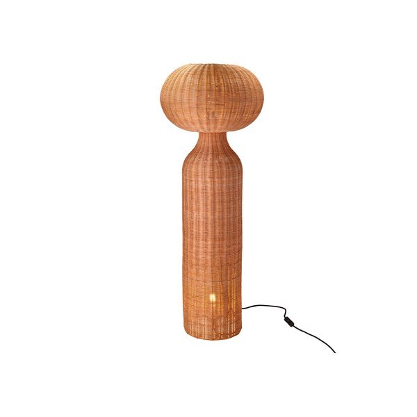 Stojací lampa v přírodní barvě s ratanovým stínidlem (výška 130 cm) Vinka – Villa Collection-image-4