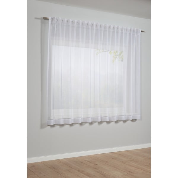 Bílá záclona 175x140 cm Voile Uni - Gardinia-image-1