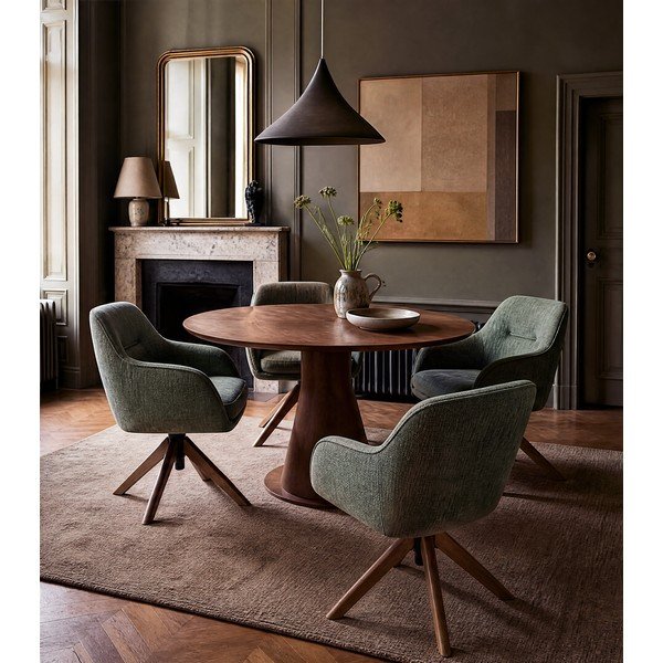 Zelená čalouněná jídelní křesla v sadě 2 ks Avola – Unique Furniture-image-1