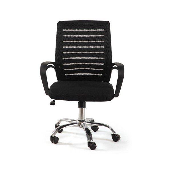 Černá čalouněná kancelářská židle Evon – Bonami Essentials-image-2