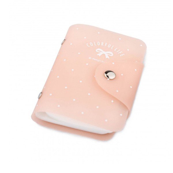 Pouzdro na doklady Dot, světle růžové