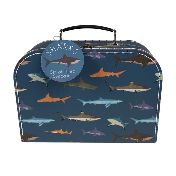Dětské kufříky v sadě 3 ks Sharks – Rex London-image-2