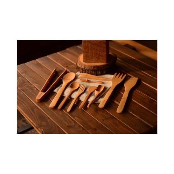 Sada 10 kuchyňských nástrojů z bambusu Bambum Violi-image-1