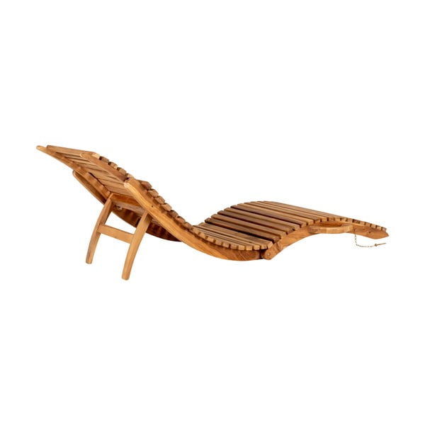 Zahradní lehátko z teakového dřeva House Nordic Arrieta-image-4