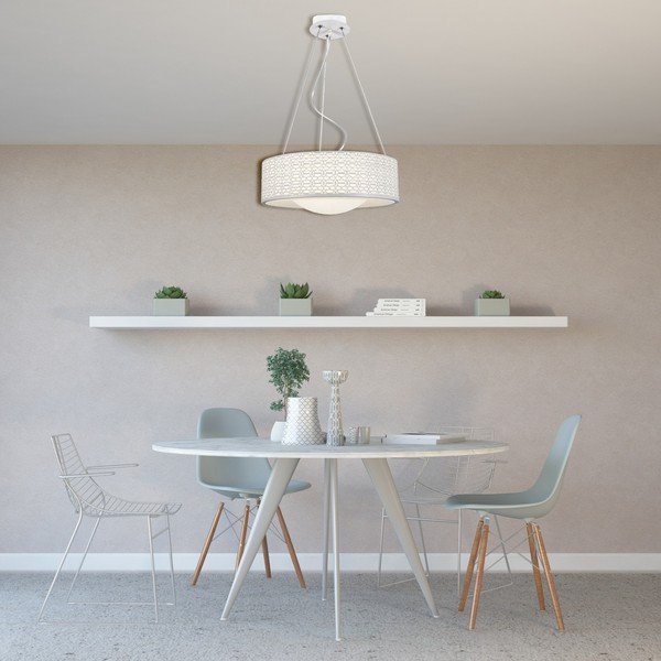 Bílé závěsné svítidlo Homemania Decor Salvo-image-1