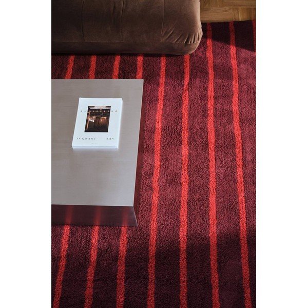 Červený/vínový bavlněný běhoun 80x250 cm Mika – Jotex-image-1