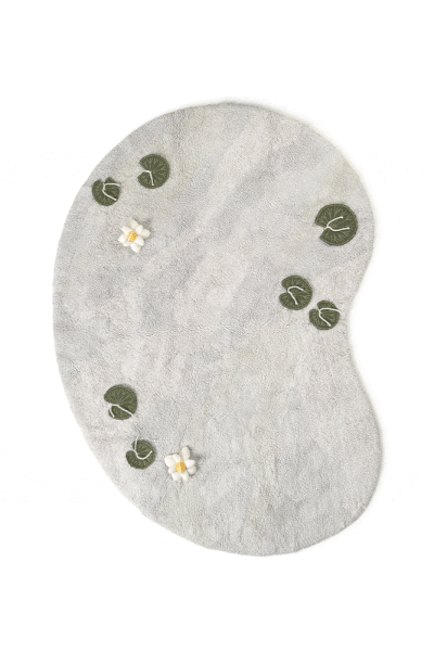 Světle šedý bavlněný dětský hrací koberec 130x170 cm Swan Lake – Lorena Canals-image-2