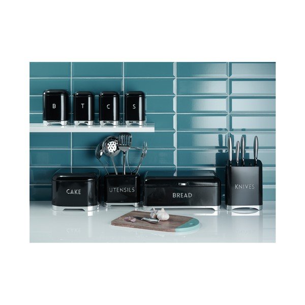 Černá dóza na chléb Kitchen Craft Lovello-image-1