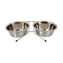 Set misek s podstavcem pro psa z nerezové oceli ø 21 cm  Dog Fantasy – Plaček Pet Products