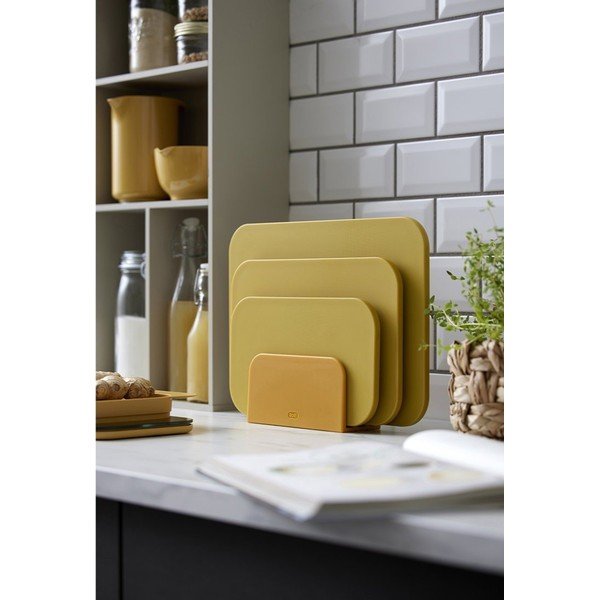 Plastová prkénka v sadě 3 ks se stojánkem 35,5 x 26,5 cm Choptima – Rosti-image-2