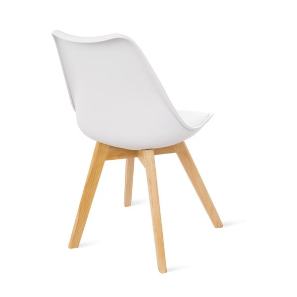 Sada 2 bílých židlí s bukovými nohami Bonami Essentials Retro-image-3