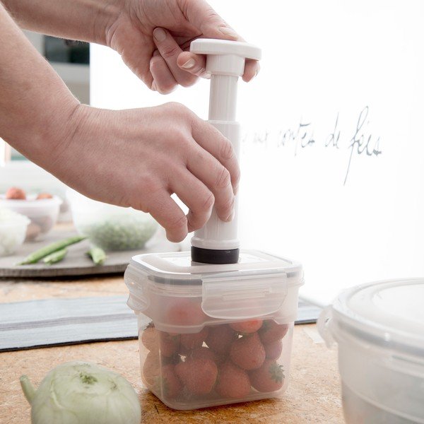 Sada 4 krabiček na potraviny a vakuové pumpy Compactor Food Saver-image-1