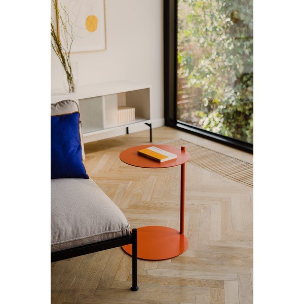 Ocelový kulatý odkládací stolek 41x40 cm Ande – noo.ma-image-1