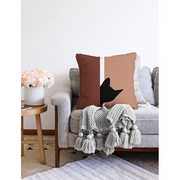 Povlak na polštář s příměsí bavlny Minimalist Cushion Covers Kitten, 55 x 55 cm-image-2