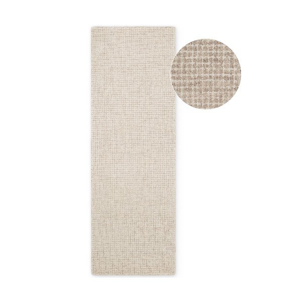 Béžový vlněný běhoun 80x250 cm Eloise – Hanse Home
