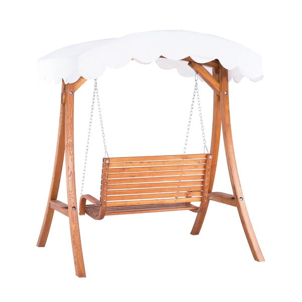 Zahradní dřevěná houpačka s přístřeškem Monobeli Swingy-image-2