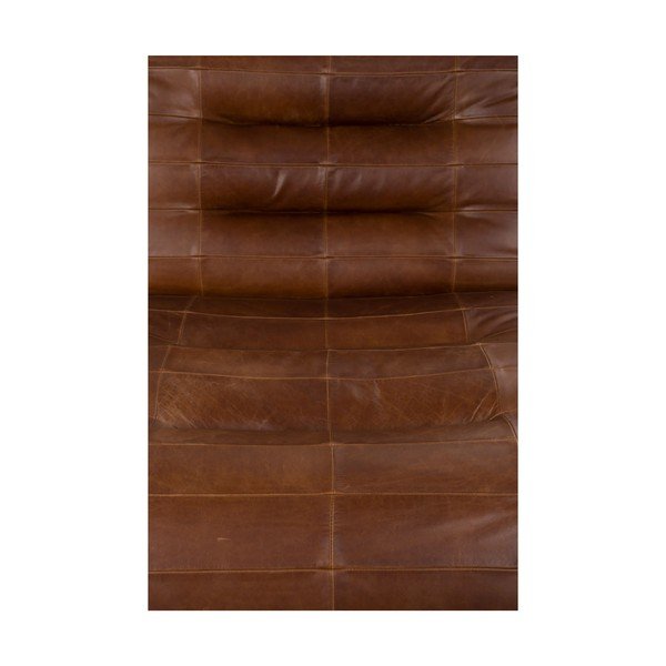 Hnědé kožené křeslo Wyatt – Dutchbone-image-4