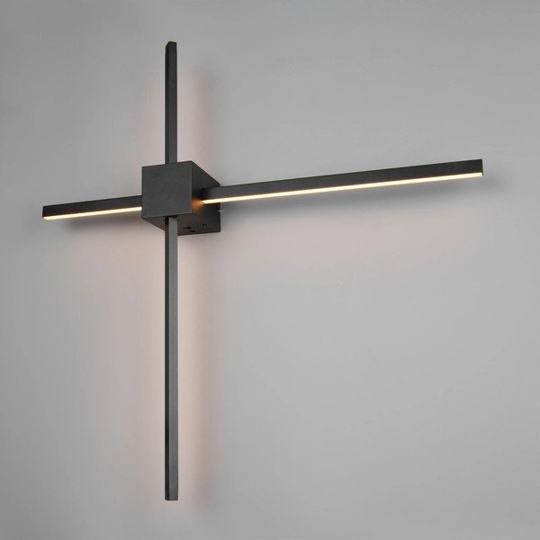 Matně černé LED stmívatelné nástěnné svítidlo Cassino – Trio-image-2