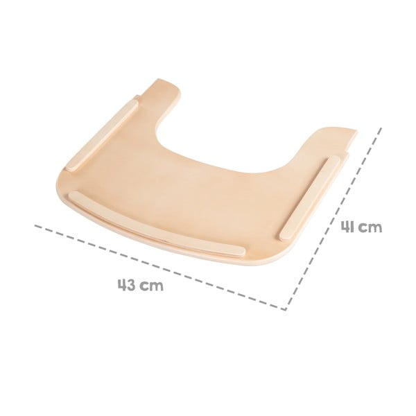 Tác k jídelní židličce v přírodní barvě Sit Up Flex – Roba-image-3