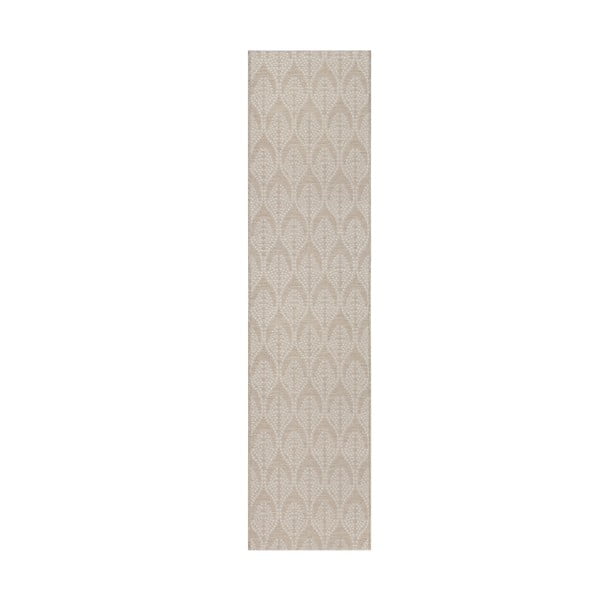 Béžový venkovní běhoun Flair Rugs Seed, 60 x 230 cm