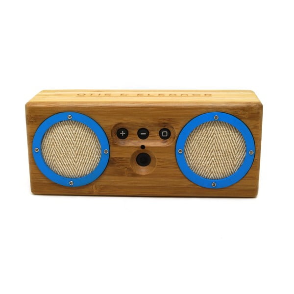 Přenosný bambusový speaker Power Blue Bongo