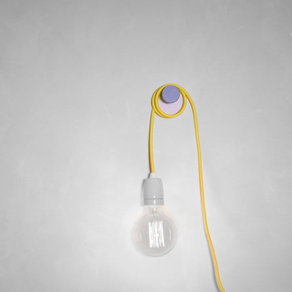 Žlutý textilní kabel s objímkou Filament Style Cable