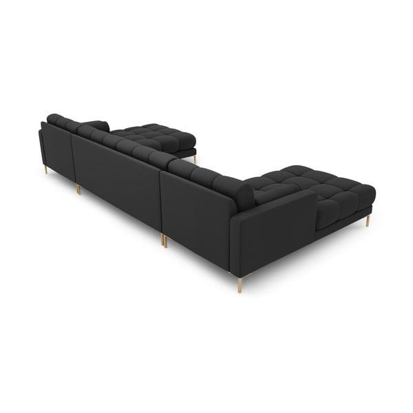 Tmavě šedá rohová pohovka do "U" Bali – Cosmopolitan Design-image-4