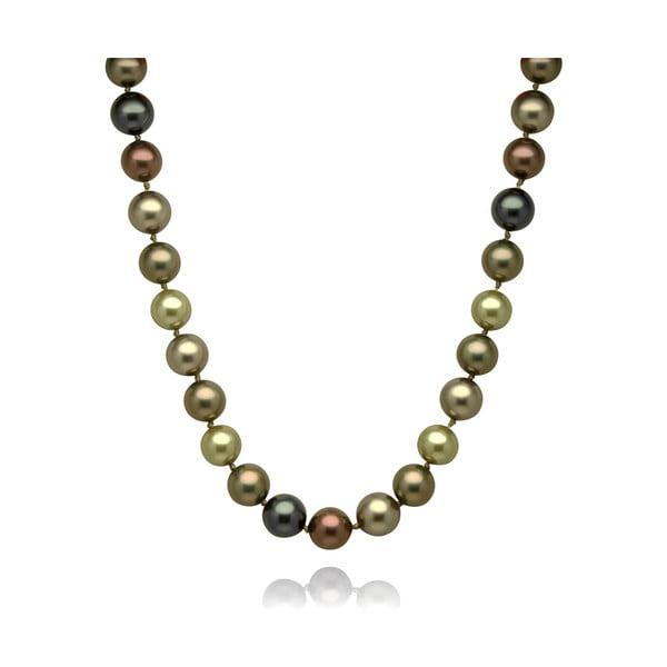 Zelenohnědý náhrdelník Mara de Vida Perldor, délka 45 cm-image-2