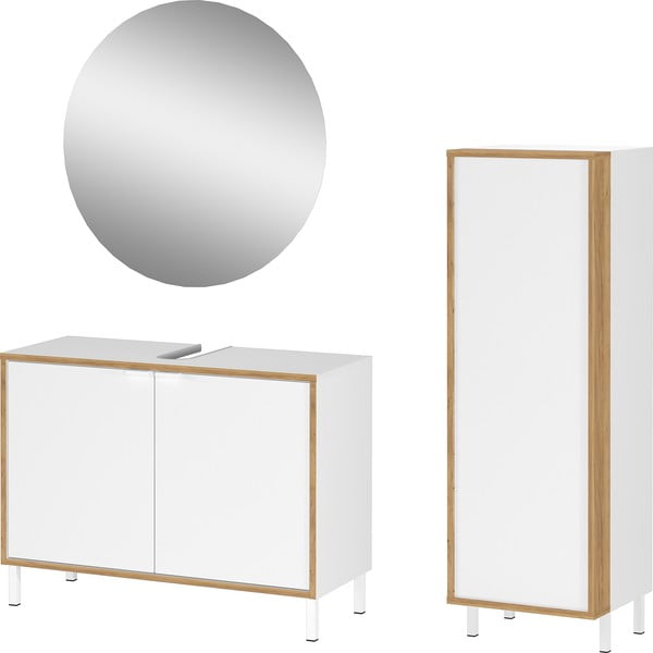 Bílá koupelnová sestava Topeka – Germania