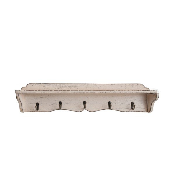 Polička s pěti háčky Shelf