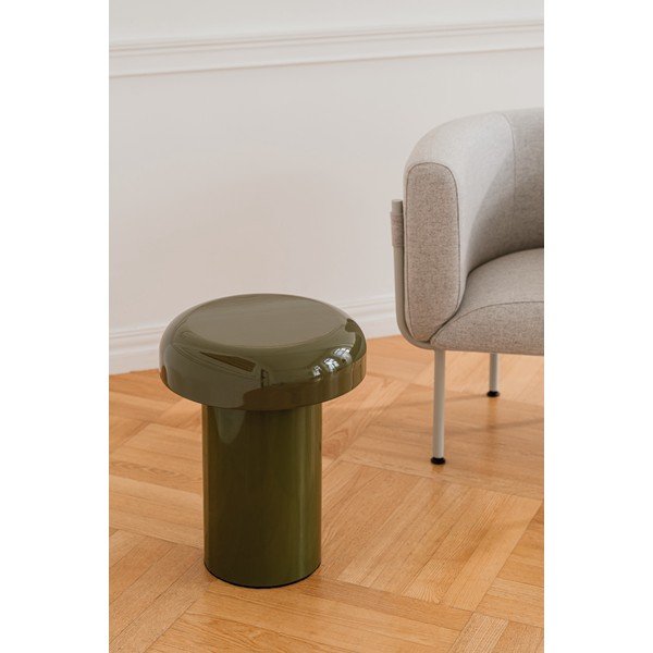 Ocelový kulatý odkládací stolek ø 40 cm Miko – noo.ma-image-1