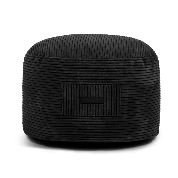 Černý manšestrový taburet Om 60 – SLOWDOWN