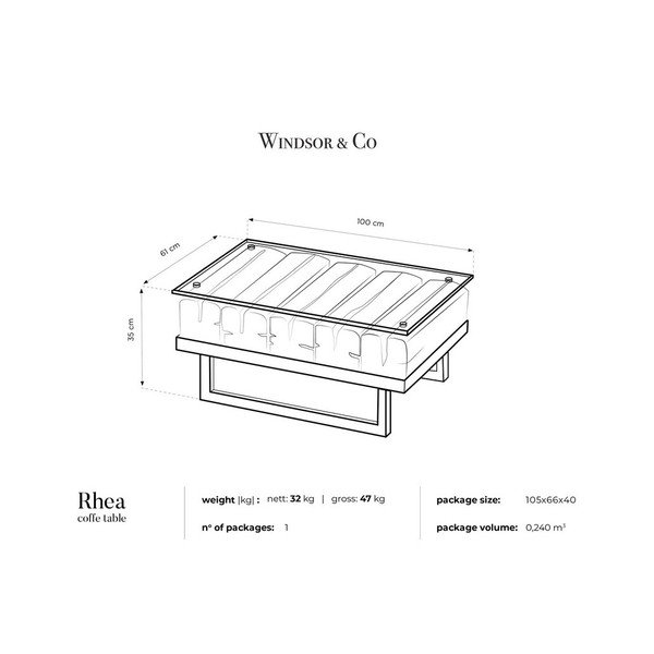 Konferenční stolek s deskou ze smrkového dřeva Windsor & Co Sofas Rhea-image-2