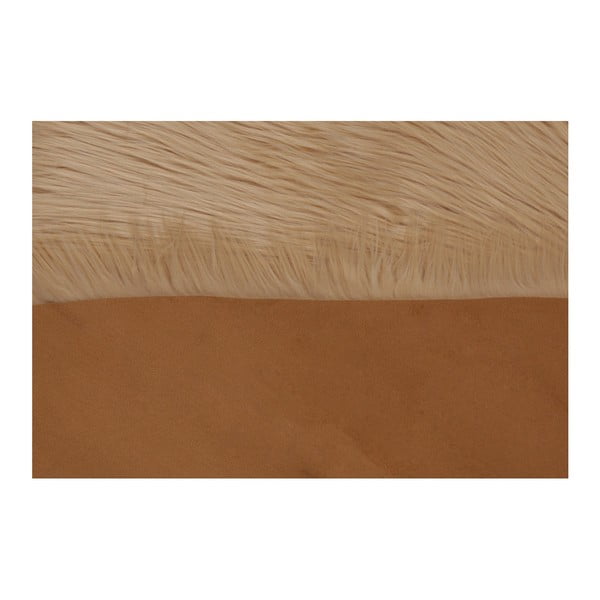 Hnědý koberec z umělé kožešiny Dione, 100 x 75 cm-image-1