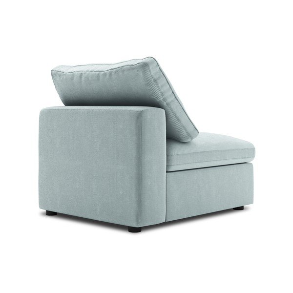 Světle modrá prostřední část modulární manšestrové pohovky Windsor & Co Sofas Galaxy-image-3