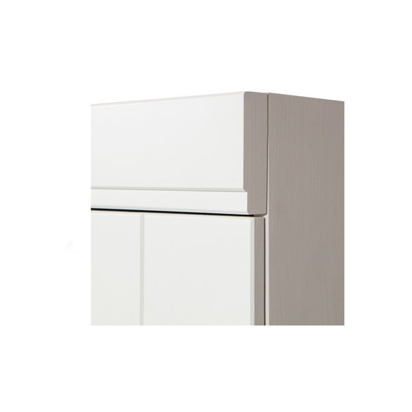 Bílá šatní skříň z borovicového dřeva 77x175 cm Connect – WOOOD-image-4