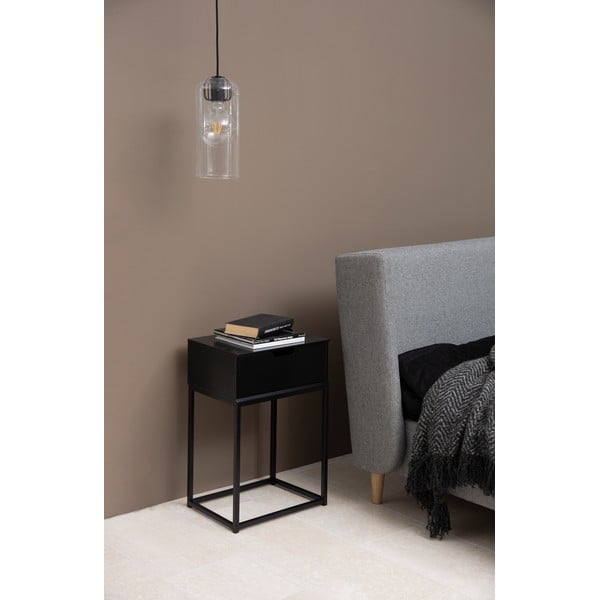 Černý noční stolek Mitra - Actona-image-1