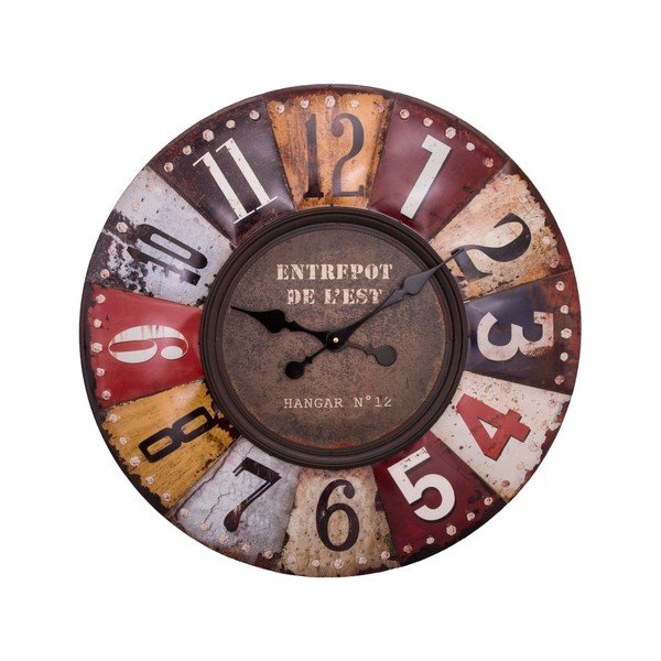 Nástěnné hodiny Antic Line Pendule Multicolore, ⌀ 70 cm