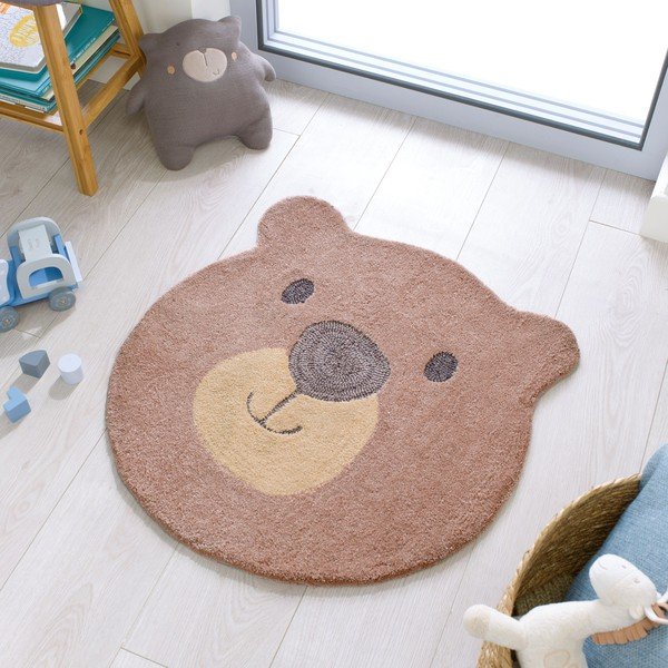 Dětský koberec Flair Rugs Bear Face, ø 70 cm-image-4