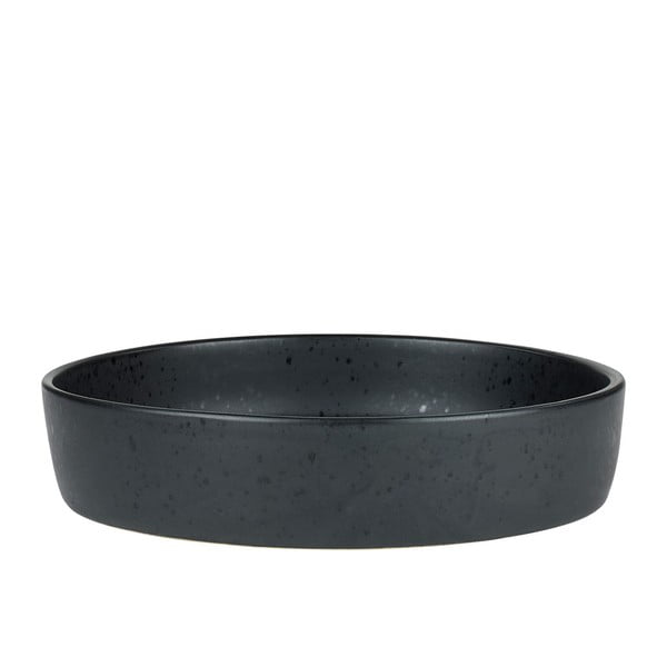 Černá kameninová servírovací mísa Bitz Basics Black, ⌀ 28 cm