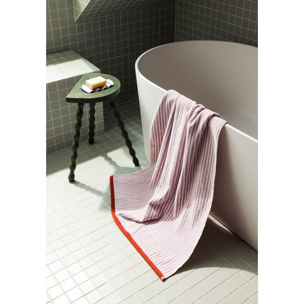 Froté bavlněný ručník v levandulové barvě/krémový 50x80 cm Gobo – noo.ma-image-4