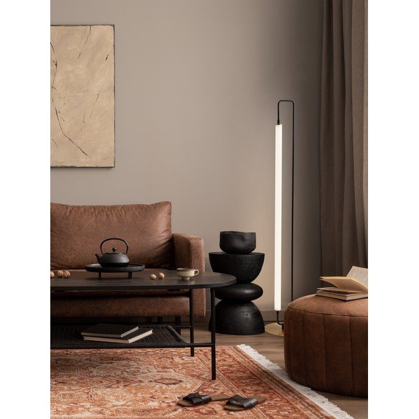 Bílá/matně černá kovová LED stojací lampa (výška 150 cm) Wetro – Nova Luce-image-1